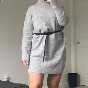 H&M Light Gray Knit Dress